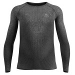 Odlo Langarmshirt Performance Warm Blackcomb (warm, nahtlos, schnelltrocknend) Unterwäsche schwarz/grau Herren