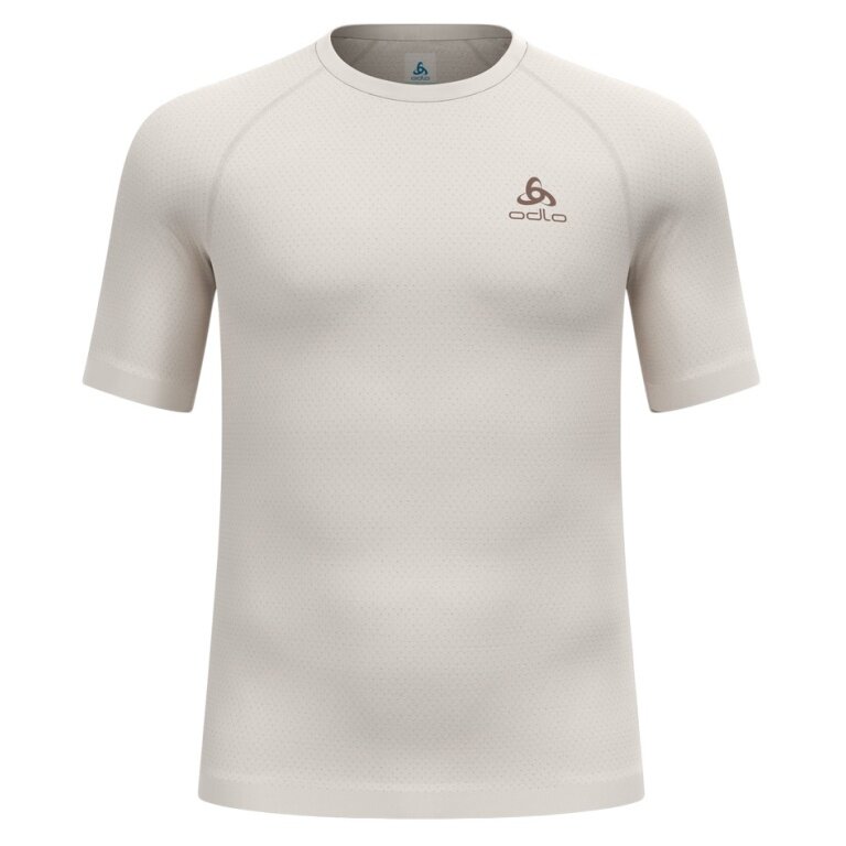 Odlo Funktionsunterwäsche Shirt Performance Wool 140 (Merino-Mix , nahtlos, schnelltrocknend) melange beige Herren