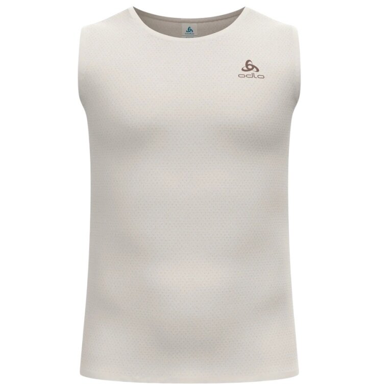 Odlo Funktionsunterwäsche Singlet Merino Performance 140 Seamless (Merinowolle, maximale Bewegungsfreiheit) beige Herren