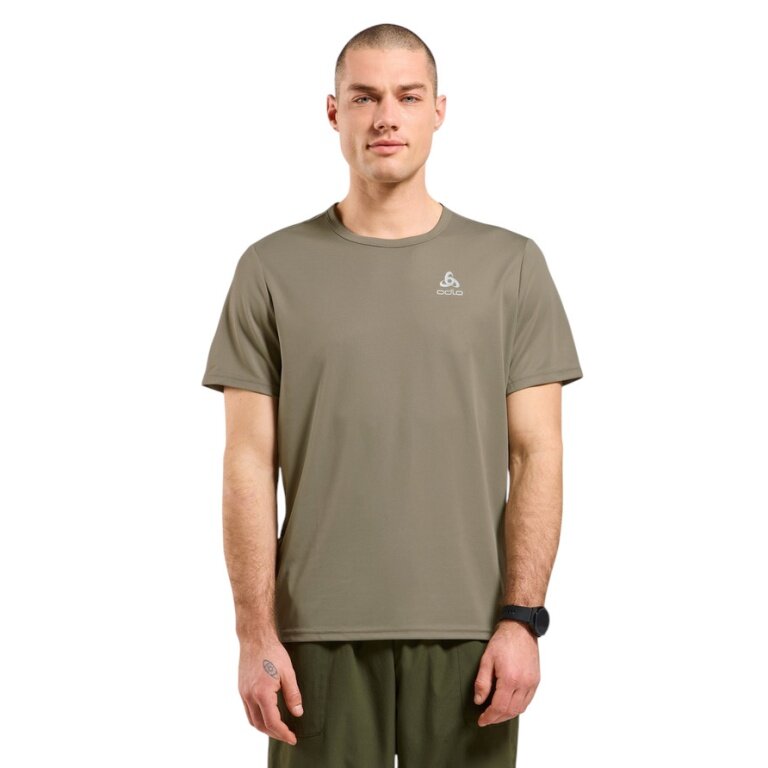 Odlo Wander-/Freizeit Tshirt Crew Neck Cardada (100% Polyester) vetiverbraun Herren