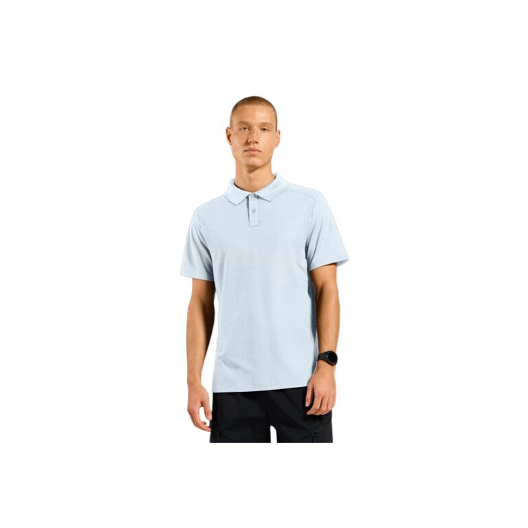 Odlo Wander-/Freizeit Polo Cubic Light (leicht, schnelltrocknend) hellblau Herren
