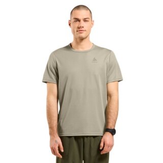 Odlo Wander-/Freizeit Tshirt Crew Neck Cardada (100% Polyester) agate grau/khaki Herren