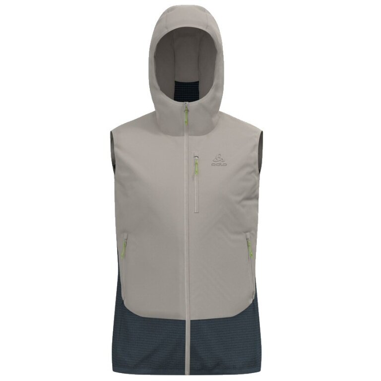 Odlo Isolationsweste Ascent Hybrid (Merinomix, atmungsaktiv) silber/darkgrau Herren