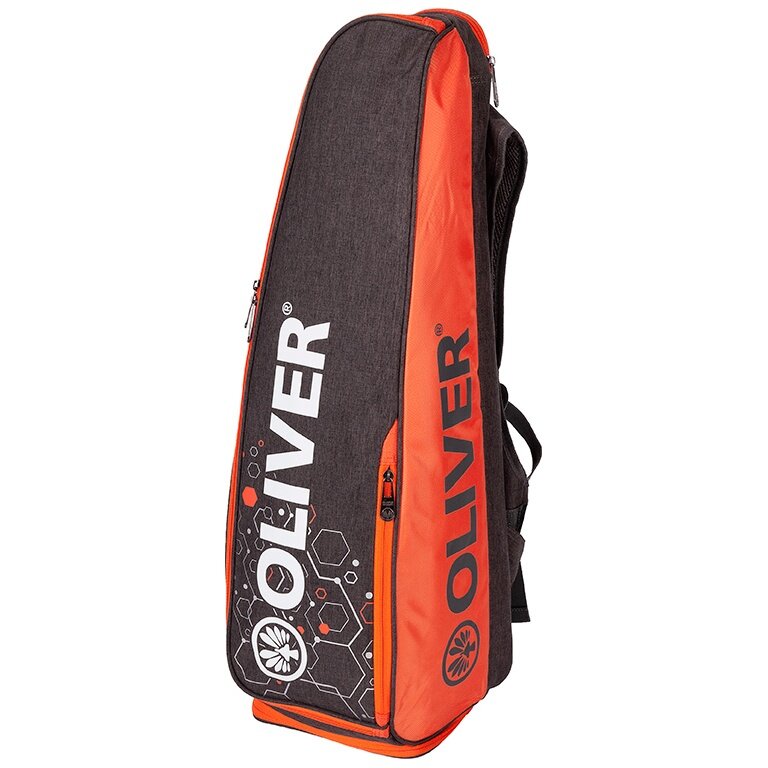 OLIVER Rucksack Racketbag Long (Hauptfach, Schlägerfach) grau/orange