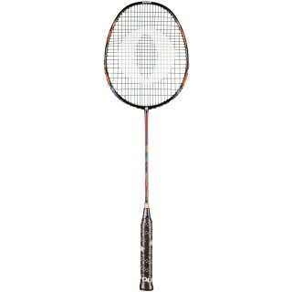OLIVER Badmintonschläger MicroTec 10 (leicht grifflastig, flexibel) 2025 schwarz/bunt - besaitet -