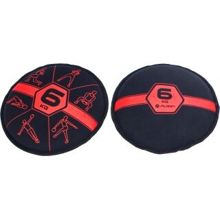 Pure2Improve Fitness Sandglocke schwarz/rot 1 x 6kg