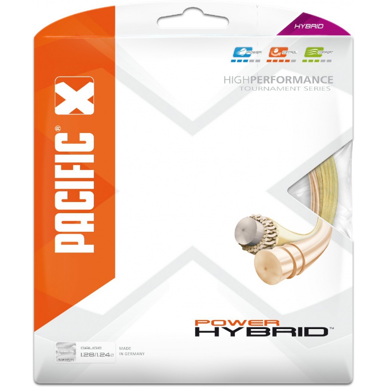 Pacific Tennissaite Power Hybrid natur 2x 6,5m Set