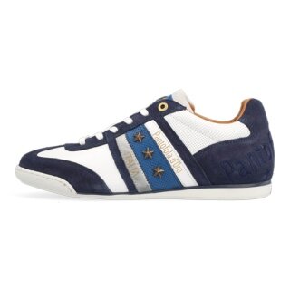 Pantofola d´Oro Sneaker Imola Colore Low Leder weiss/dunkelblau Herren