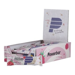 PowerBar Riegel Protein Plus + L-Carnitine Himbeere/Joghurt 30x35g Box