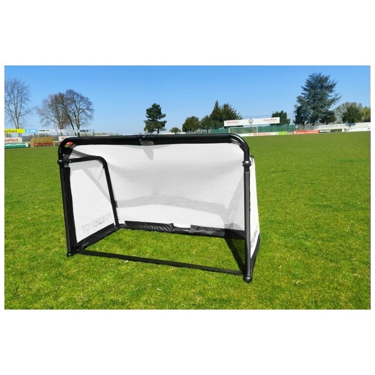 Powershot Mini-Fussballtor faltbar aus Aluminium (wetterfest) 1,5m x 1m - weiss -