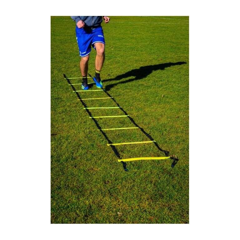 Powershot Koordinationsleiter (für Koordinationstraining) inkl. Tasche 4m gelb