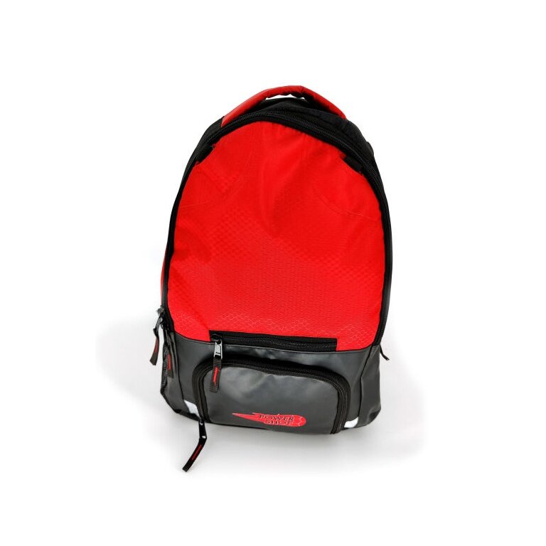Powershot Rucksack Pelota (aus recycelten Polyester) 48x32x16cm -25 Liter- schwarz/rot