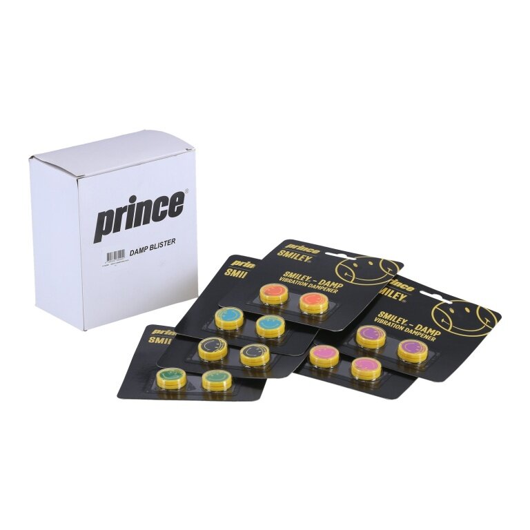 Prince Schwingungsdämpfer Smiley Damp sortiert - 24 Stück (12x 2er Pack)