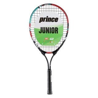 Prince Tour 25 schwarz/rot Kinder-Tennischläger (9-12 Jahre) - besaitet -