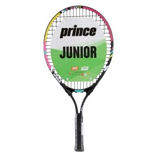 Prince Pink 21 schwarz/pink (4-7 Jahre) Kinder-Tennischläger - besaitet -