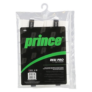 Prince Overgrip Übergriffband Resi Pro 0.6mm weiss - 12 Stück im Zip Beutel