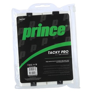 Prince Overgrip Tacky Pro 0.6mm weiss - 12 Stück im Zip Beutel