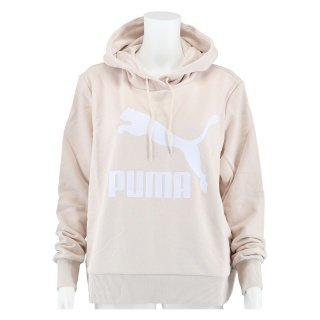 Puma Hoodie mit Kapuze Classic Logo beige Damen