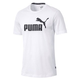 Puma Tshirt Essentials (96% Baumwolle) weiss Herren