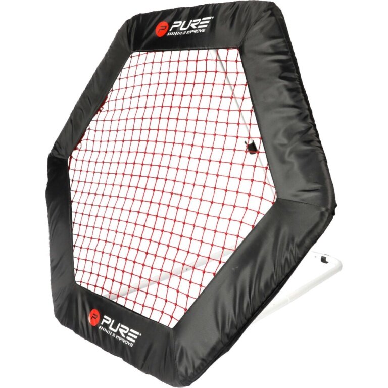 Pure2Improve Fussball Trainings-Rebounder Hexagon schwarz 140x125 cm
