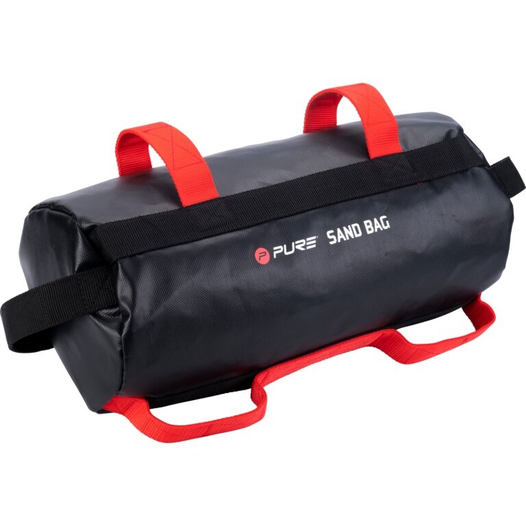 Pure2Improve Fitness Trainingssack schwarz (befüllbar mit bis zu 4 Sandsäcken) 4 x 5,0kg - 1 Set -