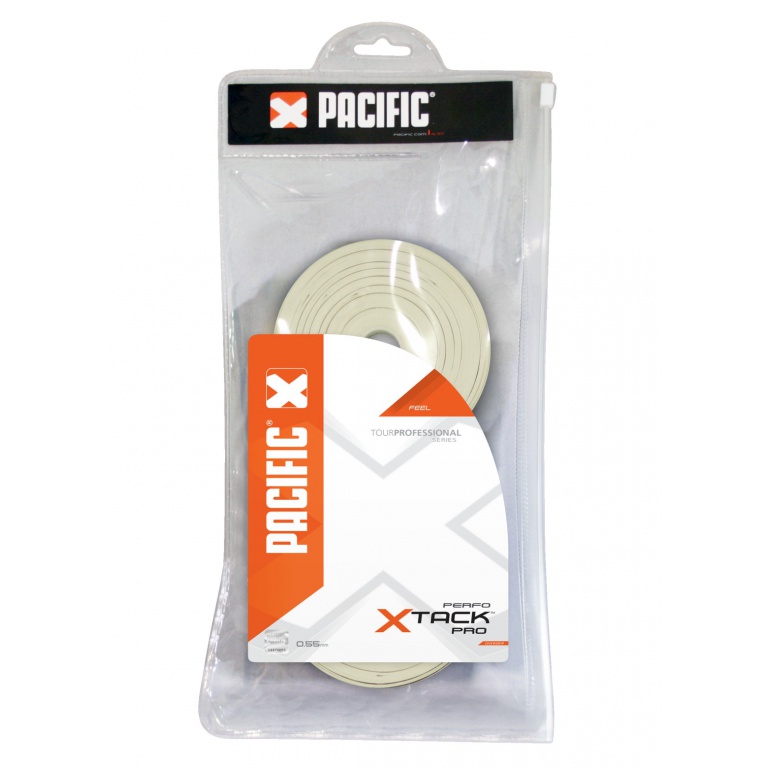 Pacific Overgrip xTack Pro Perfo 0.55mm weiss 30er Clip-Beutel