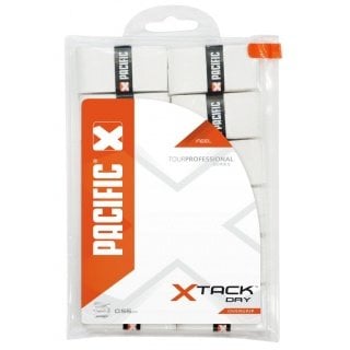 Pacific Overgrip xTack Dry 0.55mm weiss 12er Clip-Beutel