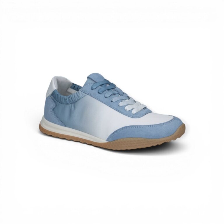 Peter Kaiser Sneaker 73609 (Veloursleder/Textil) blau/weiss Damen
