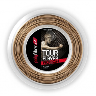 Polyfibre Tennissaite Tour Player Rough 1.25 (Haltbarkeit+Spin) natur 200m Rolle