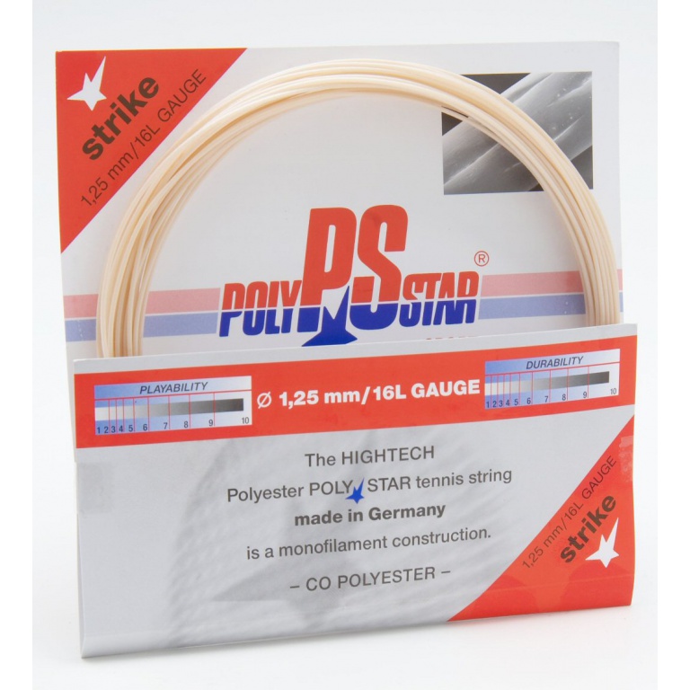 Besaitung mit Tennissaite Polystar Strike