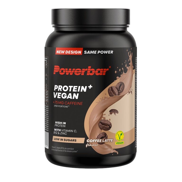 PowerBar Protein+ Vegan Pulver Coffee Latte (Koffeinhaltig) 570g Dose
