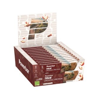 PowerBar True Organic Protein Bar Apfel/Zimt Riegel 16x45g Box