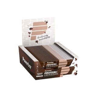 PowerBar Eiweissriegel Protein Plus Low Sugar Schokolade/Kaffee-Geschmack (Chocolate/Espresso) 16x35g Box