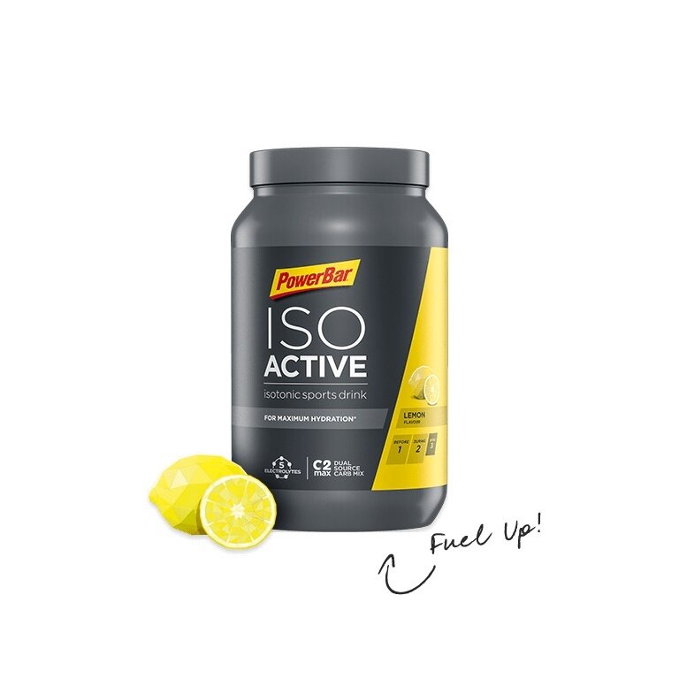 PowerBar IsoActive - isotonisches Sportgetränk mit 5 Mineralstoffen & Kohlenhydraten - Zitronen-Geschmack 1320g Dose