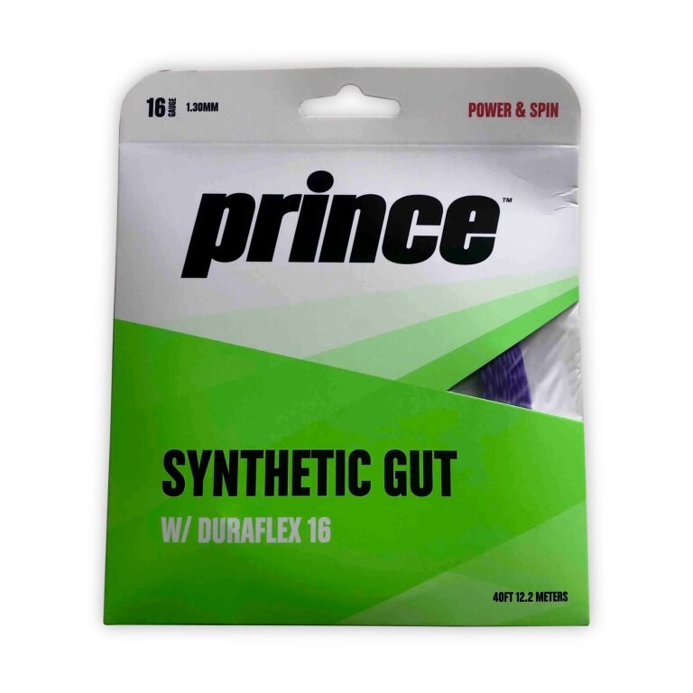 Prince Tennissaite Synthetic Gut Duraflex (Allround+Haltbarkeit) violett 12m Set