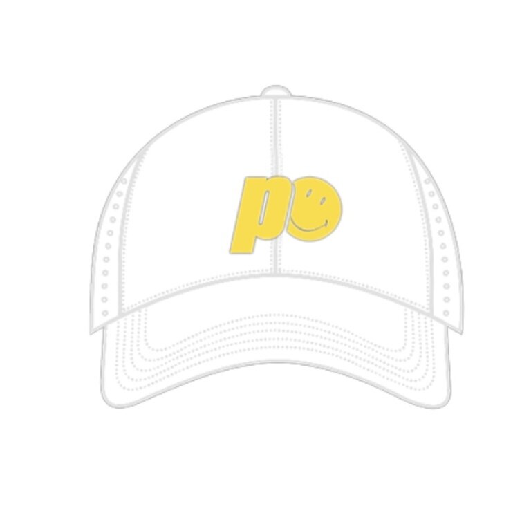 Prince x Smiley Cap Classic mit Logo (Baumwolle) weiss - 1 Stück