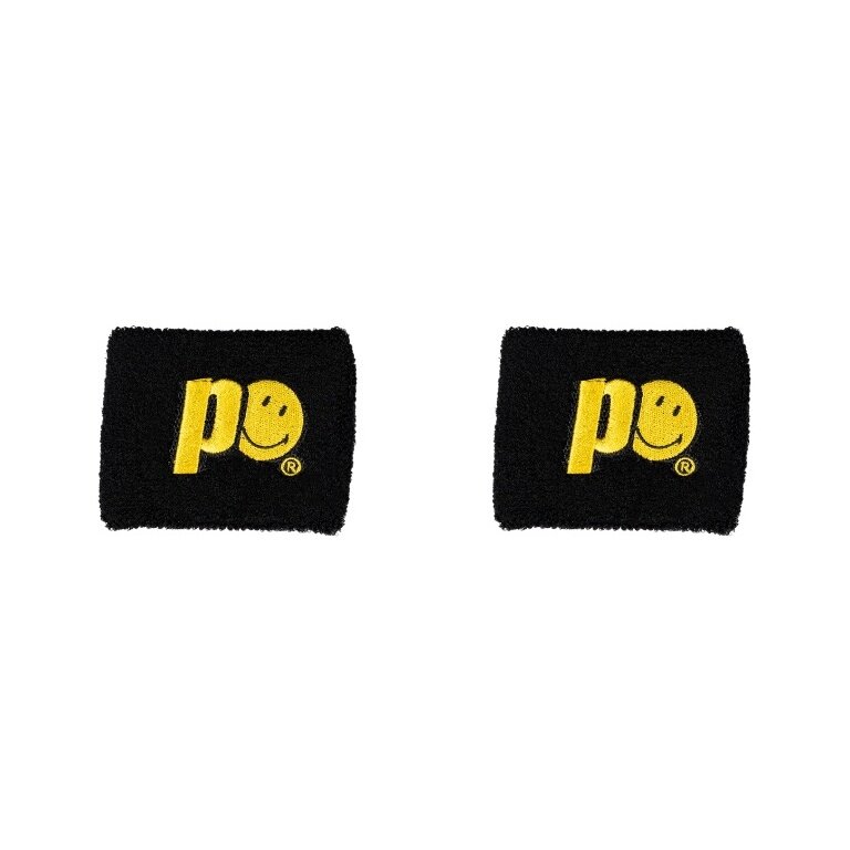Prince x Smiley Schweissband Logo Small schwarz - 2 Stück