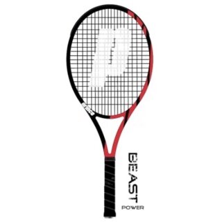 Prince Tennisschläger Beast Power 100in/300g 2024 rot/schwarz - besaitet -