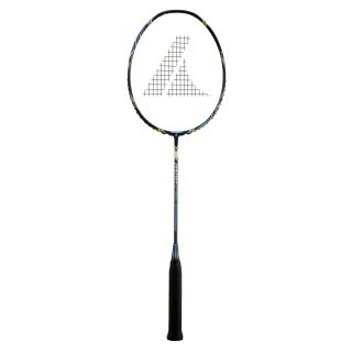 Pro Kennex Badmintonschläger Destiny Speed (mittel, ausgewogen) grau/gelb - besaitet -