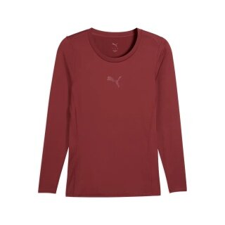Puma Funktionsunterwäsche Langarmshirt teamLIGA26 Baselayer Tee bordeauxrot Herren