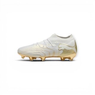 Puma Fussballschuhe Future 9 Ultimate FG (für festen Boden) weiss/gold Herren
