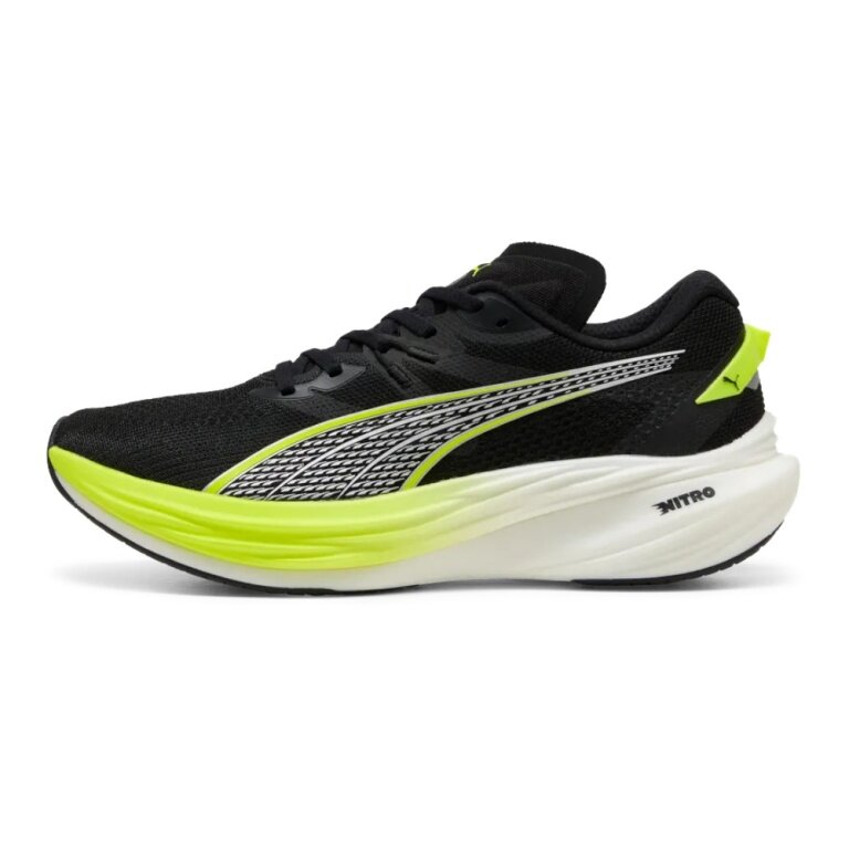 Puma Laufschuhe Deviate Nitro 3 (Dämpfung) schwarz/gelb Herren