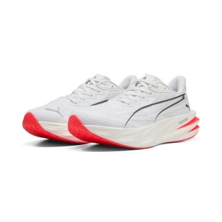 Puma Laufschuhe Deviate Pure Nitro (Dämpfung) weiss/rot Damen