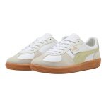 Puma Sneaker Palermo Leather weiss/beige/pistaziengrün Herren