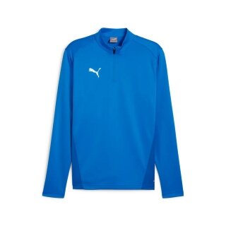Puma Sport-Langarmshirt teamGOAL Training 1/4 Zip Top royalblau Herren