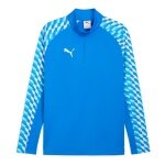 Puma Sport-Langarmshirt teamLIGA26 Training 1/4 Zip Top (100% rec. Polyester, atmungsaktiv) blau Herren