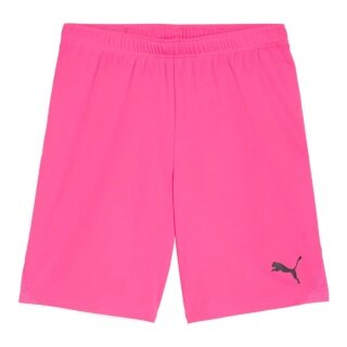 Puma Sporthose teamGOAL Shorts (100% rec. Polyester) kurz neonpink Herren