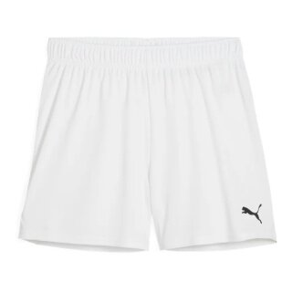 Puma Sporthose teamGOAL Shorts (100% rec. Polyester) kurz weiss Damen