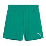 Puma Sporthose teamGOAL Shorts (100% rec. Polyester) kurz grün Damen