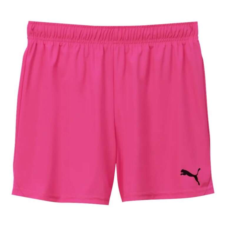 Puma Sporthose teamGOAL Shorts (100% rec. Polyester) kurz neonpink Damen